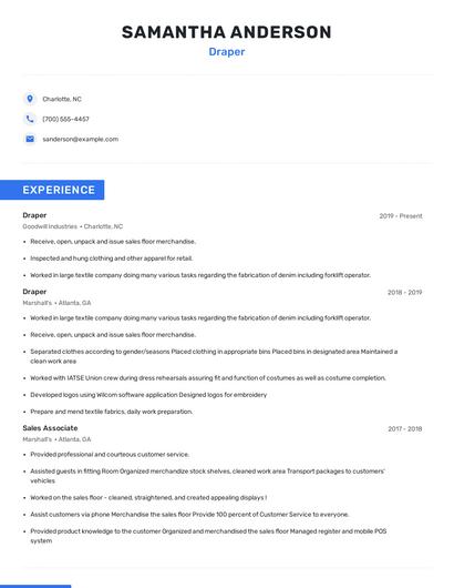 Draper Resume