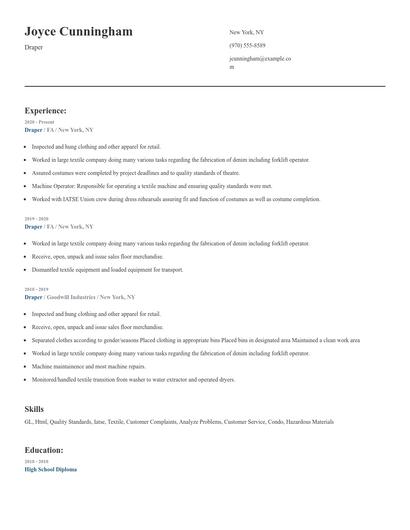 Draper Resume