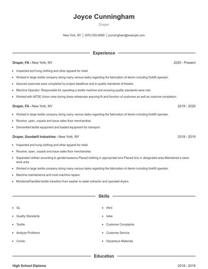 Draper Resume