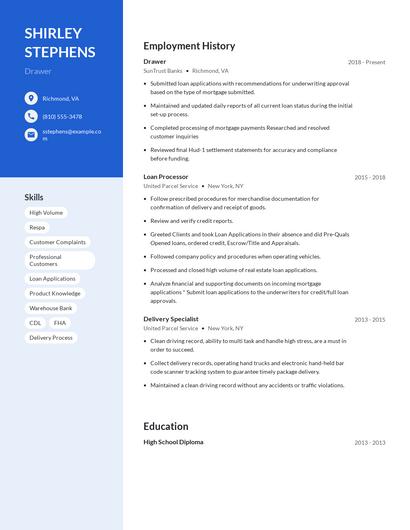 Drawer Resume