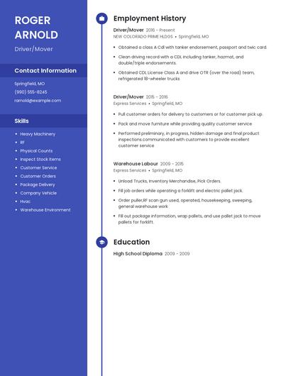 Resume example 5