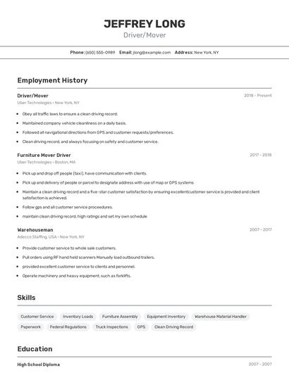 Resume example 2