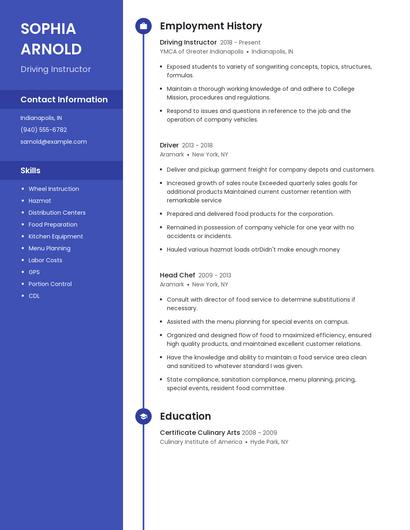 Resume example 4