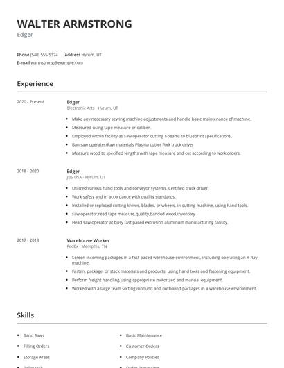 Edger Resume