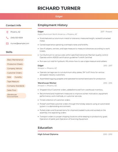 Edger Resume