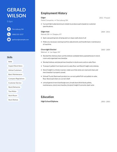 Edger Resume