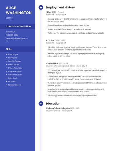 Resume example 5