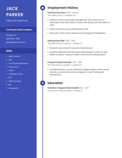 Resume example 5