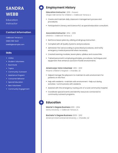 Resume example 4