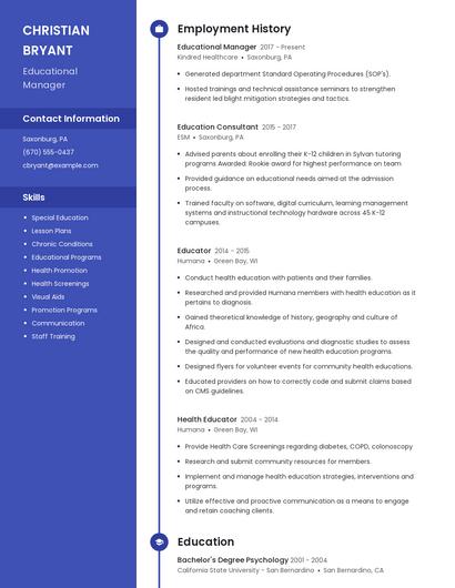 Resume example 4
