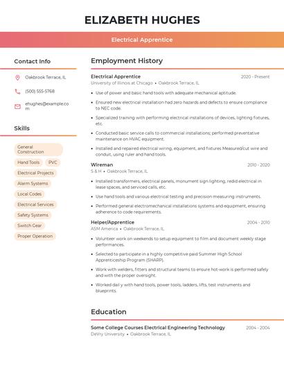 Resume example 3