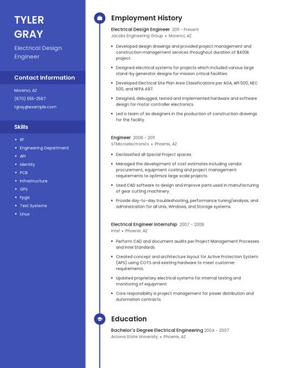 Resume example 4