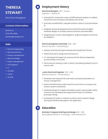Resume example 4