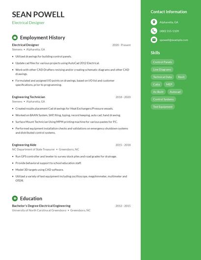 Resume example 5