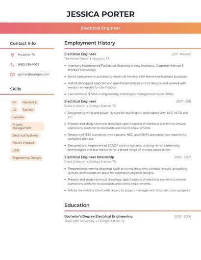 Resume example 3