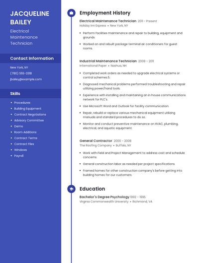 Resume example 4
