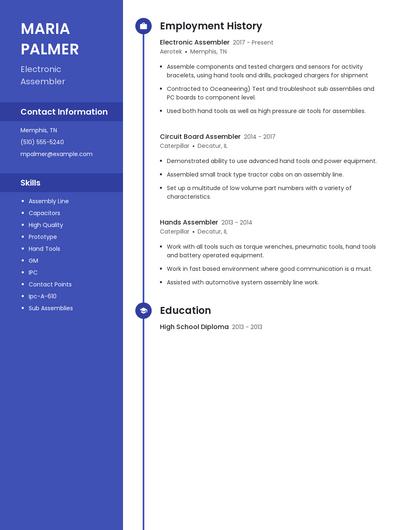 Resume example 5
