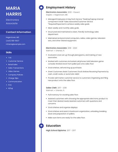 Resume example 5