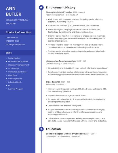 Resume example 4