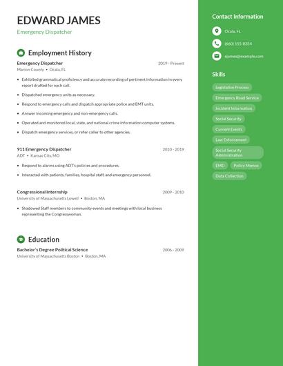 Resume example 5