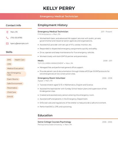 Resume example 3