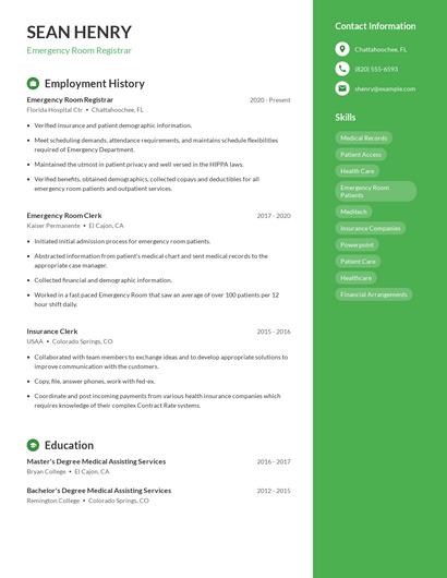 Resume example 4