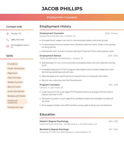 Resume example 3