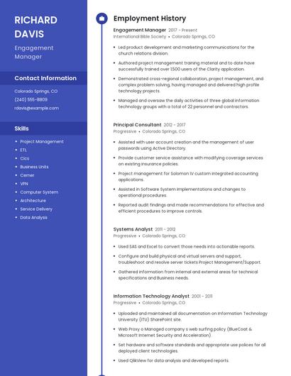 Resume example 4