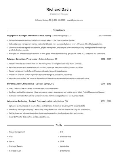 Resume example 1