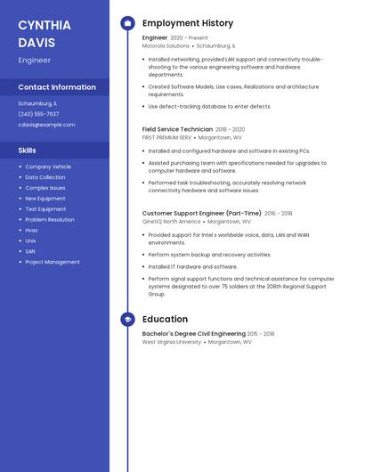 Resume example 5