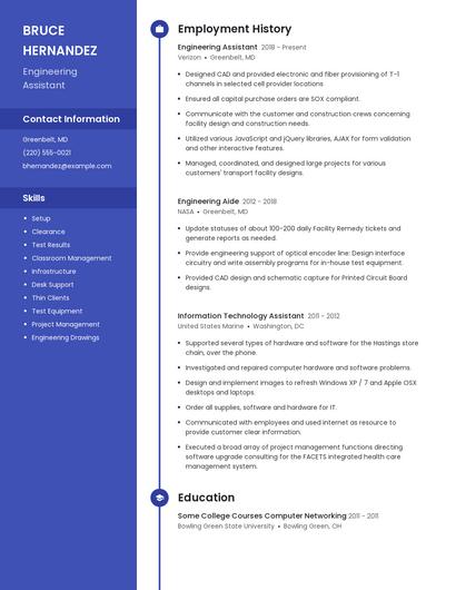Resume example 5