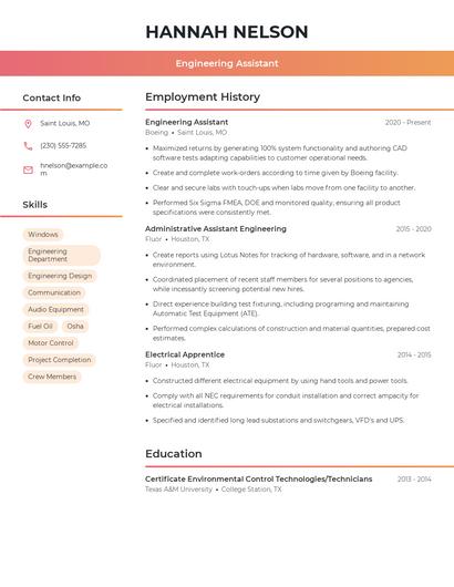 Resume example 3