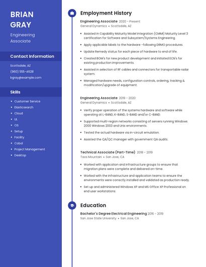 Resume example 5