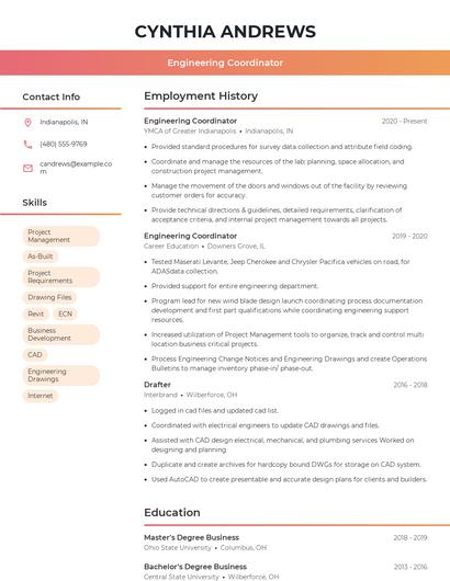 Resume example 3