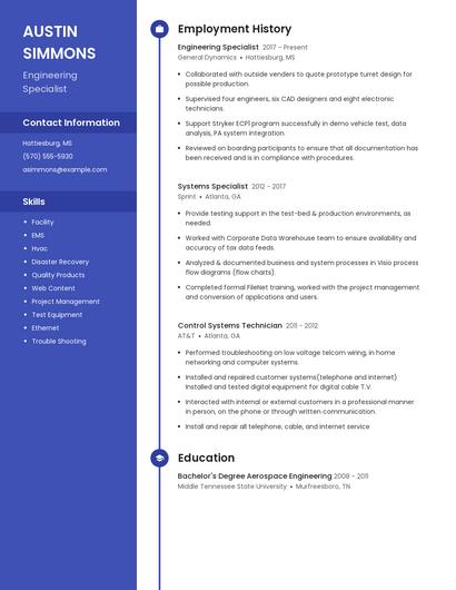 Resume example 5
