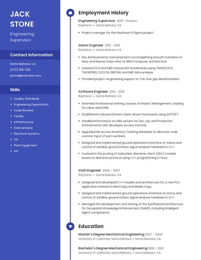 Resume example 4