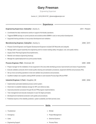 Resume example 1