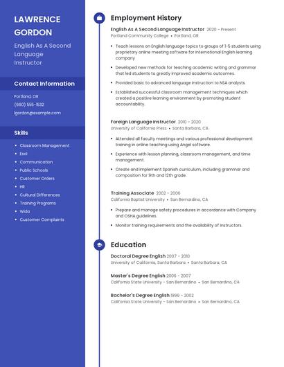 Resume example 5