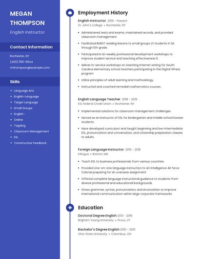 Resume example 4