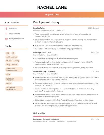 Resume example 3