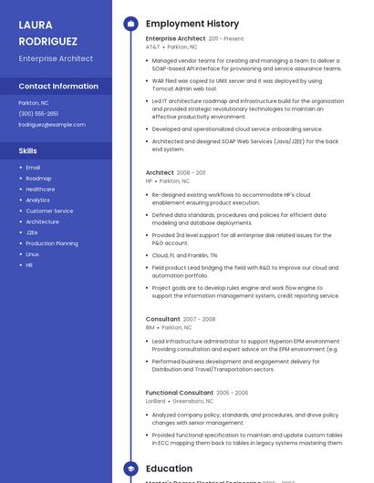 Enterprise Architect Resume