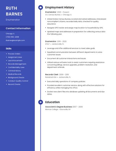 Enumerator Resume