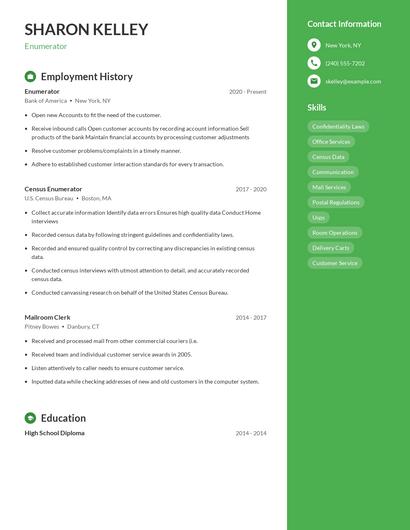 Resume example 4