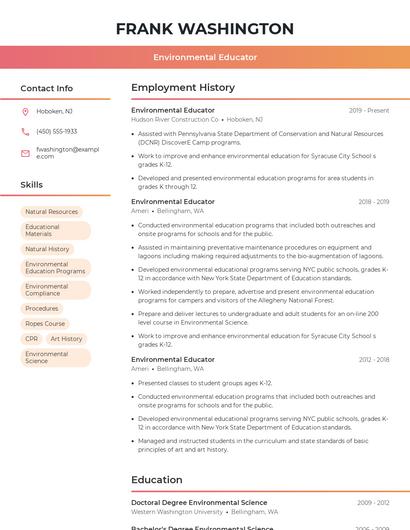 Resume example 3
