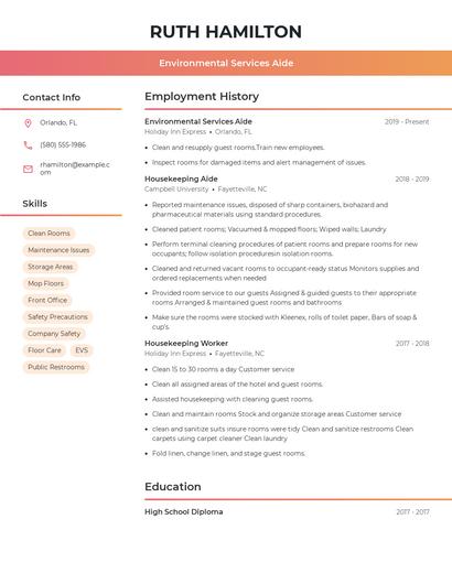 Resume example 3