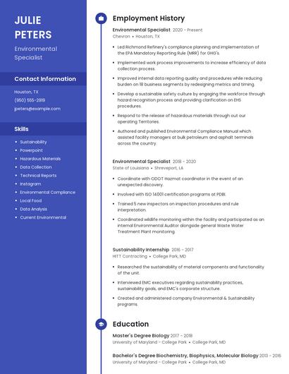 Resume example 5