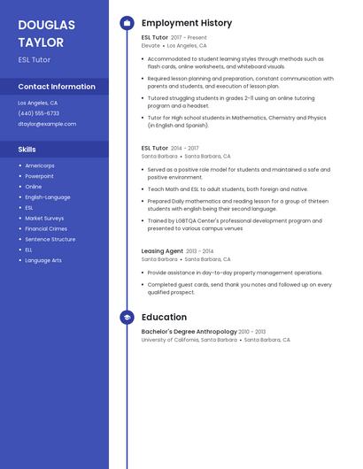 Resume example 4