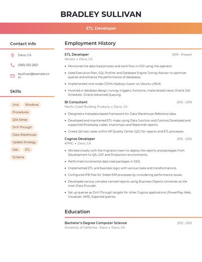 Resume example 3