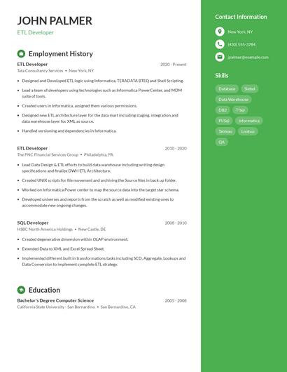 Resume example 4