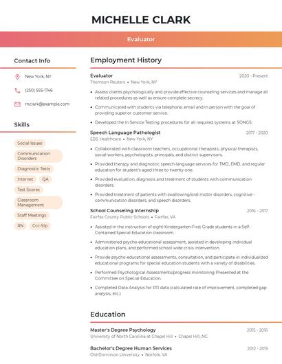 Resume example 3